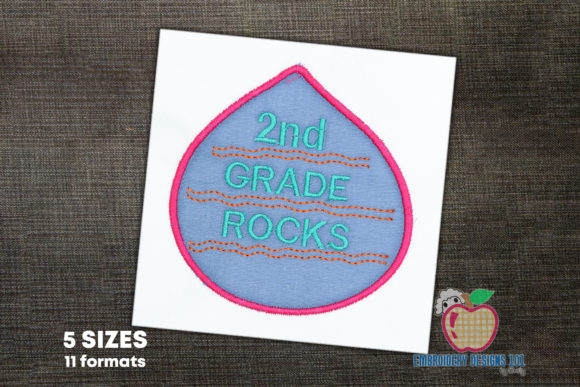 2nd Gade Rocks School Applique