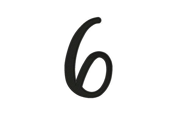 6 Number: A Craft Fair-Ready Embroidery Design