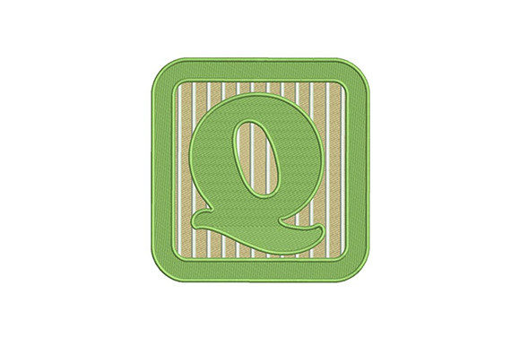 Alphabet Q Letter: A Craft Fair-Ready Embroidery Design