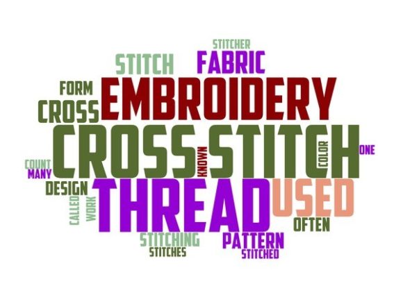 Cross Stitch Typography Skinny Tumbler for Boutique Apparel