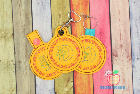 D Name Key Fob: A Sweet, Versatile Embroidery Touch for Personalized Gifts